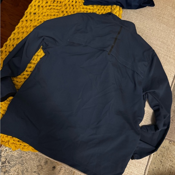 Three Sixty Six Men’s Vented, Dry Fit, 1/4 Zip Golf Jacket -(Navy) Size Large - Picture 7 of 13